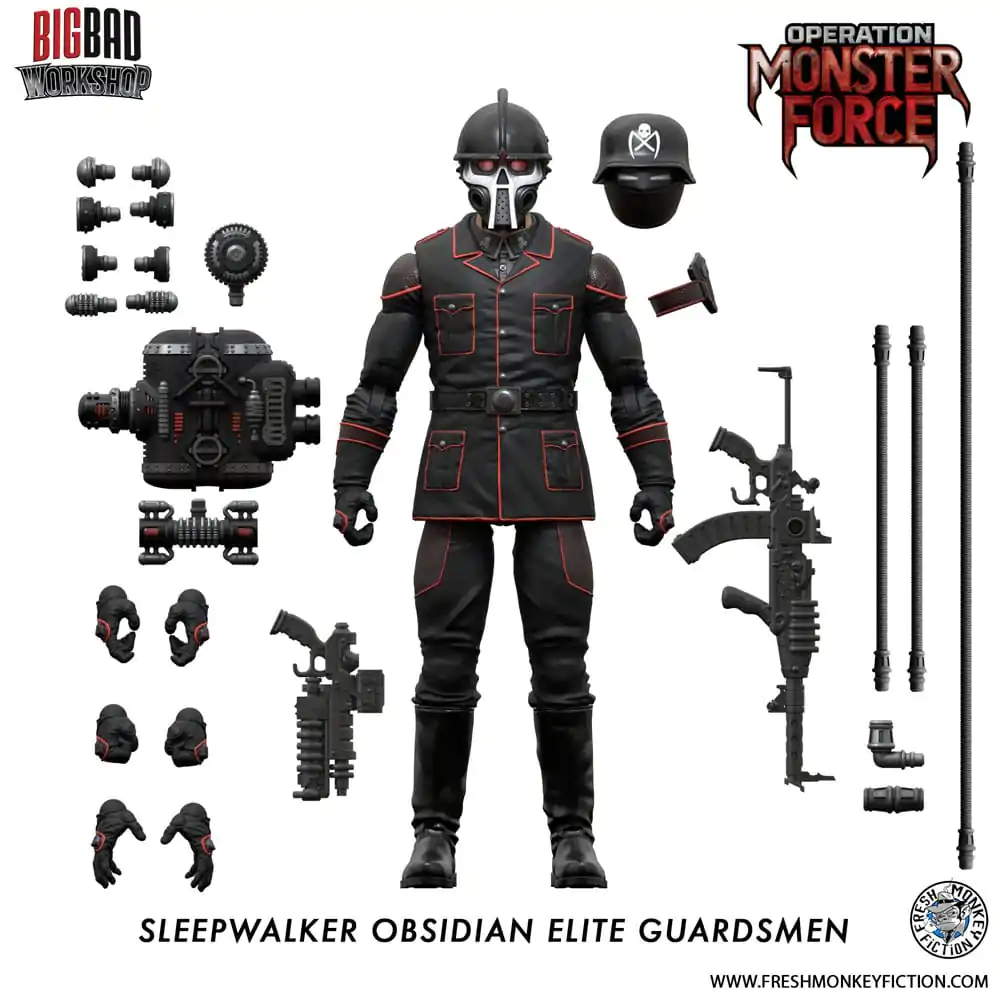 Operation: Monster Force akcijska figura 1/12 Sleepwalker Obsidian Elite Guardsmen 15 cm fotografija proizvoda