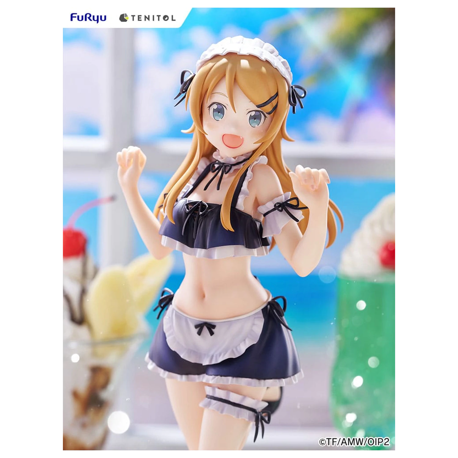 Ore no Imouto ga Konna ni Kawaii Wake ga Nai. Tenitol Tall PVC kipić Kousaka Kirino kupaći kostim sobarice Ver. 30 cm fotografija proizvoda