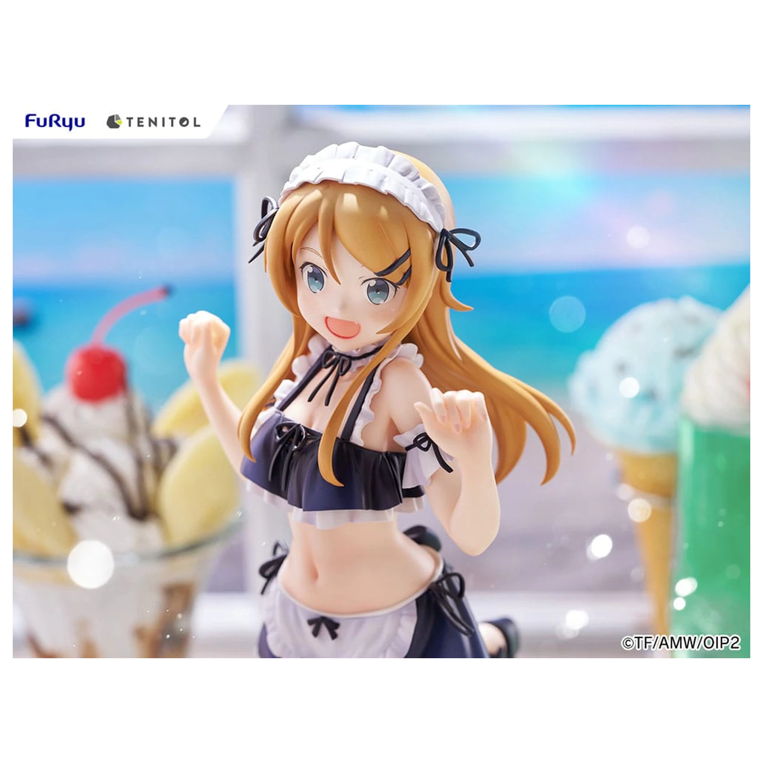 Ore no Imouto ga Konna ni Kawaii Wake ga Nai. Tenitol Tall PVC kipić Kousaka Kirino kupaći kostim sobarice Ver. 30 cm fotografija proizvoda