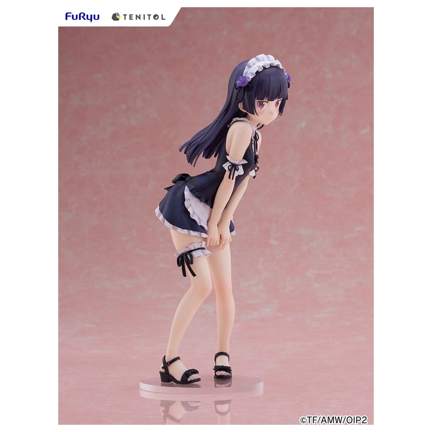 Ore no Imouto ga Konna ni Kawaii Wake ga Nai. Tenitol Tall PVC kip Kuroneko swimsuits maid Ver. 27 cm fotografija proizvoda