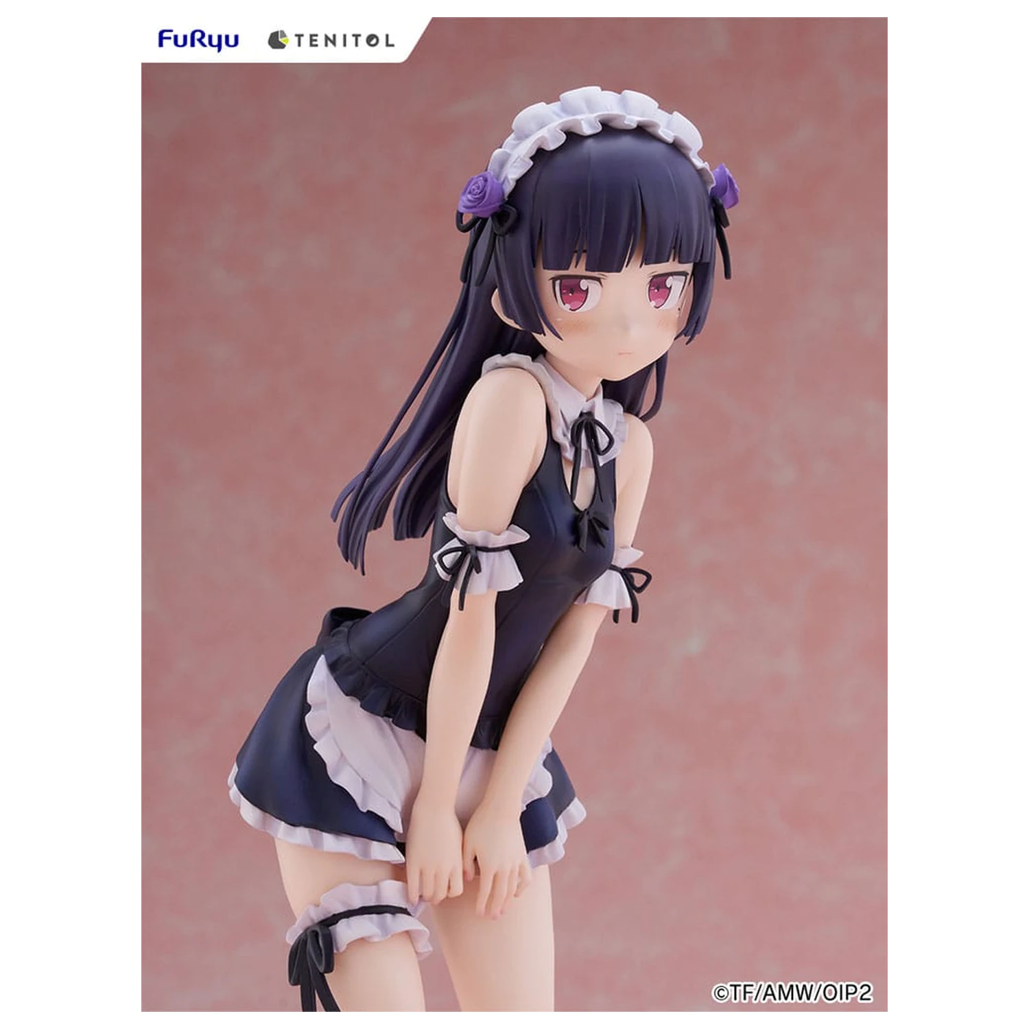 Ore no Imouto ga Konna ni Kawaii Wake ga Nai. Tenitol Tall PVC kip Kuroneko swimsuits maid Ver. 27 cm fotografija proizvoda