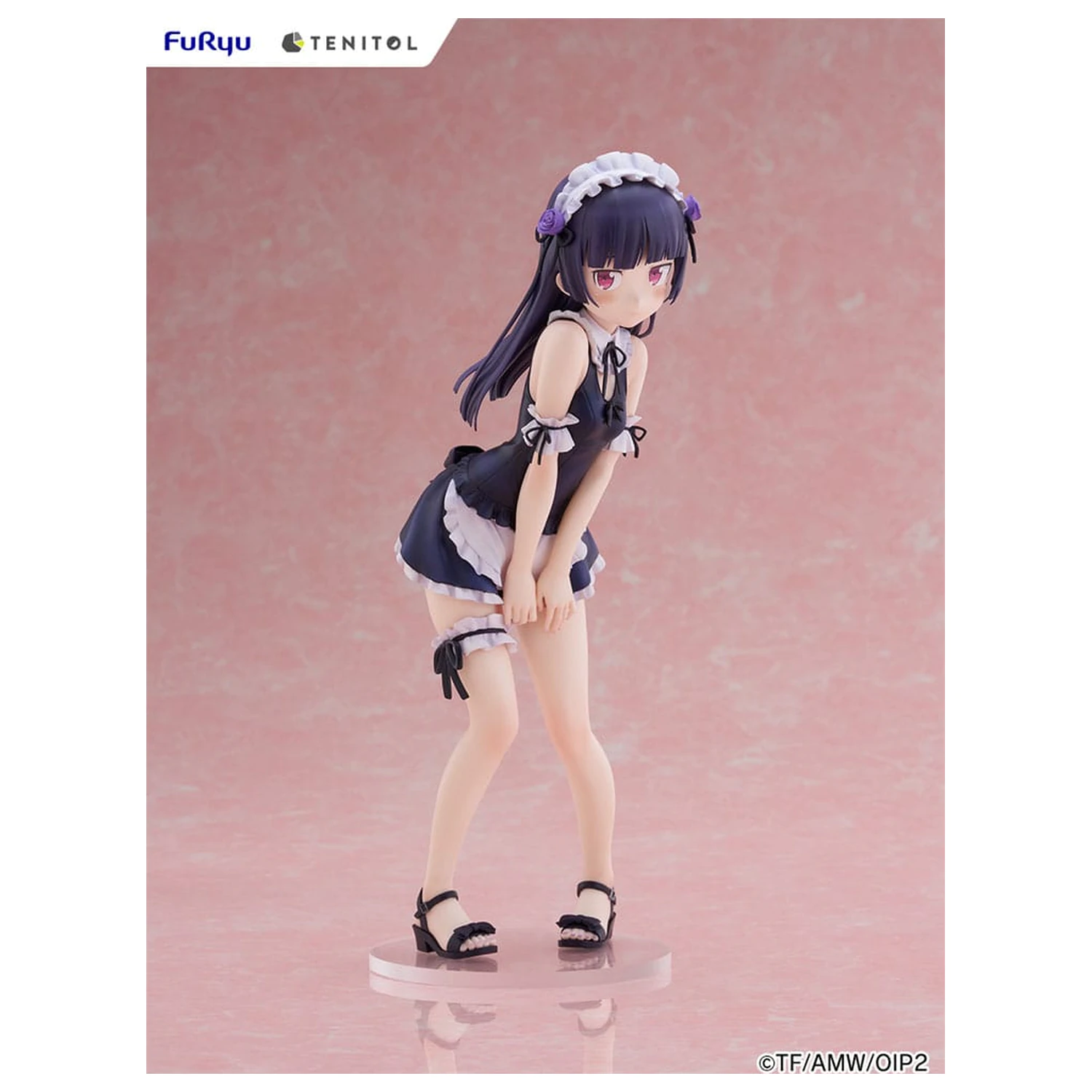 Ore no Imouto ga Konna ni Kawaii Wake ga Nai. Tenitol Tall PVC kip Kuroneko swimsuits maid Ver. 27 cm fotografija proizvoda