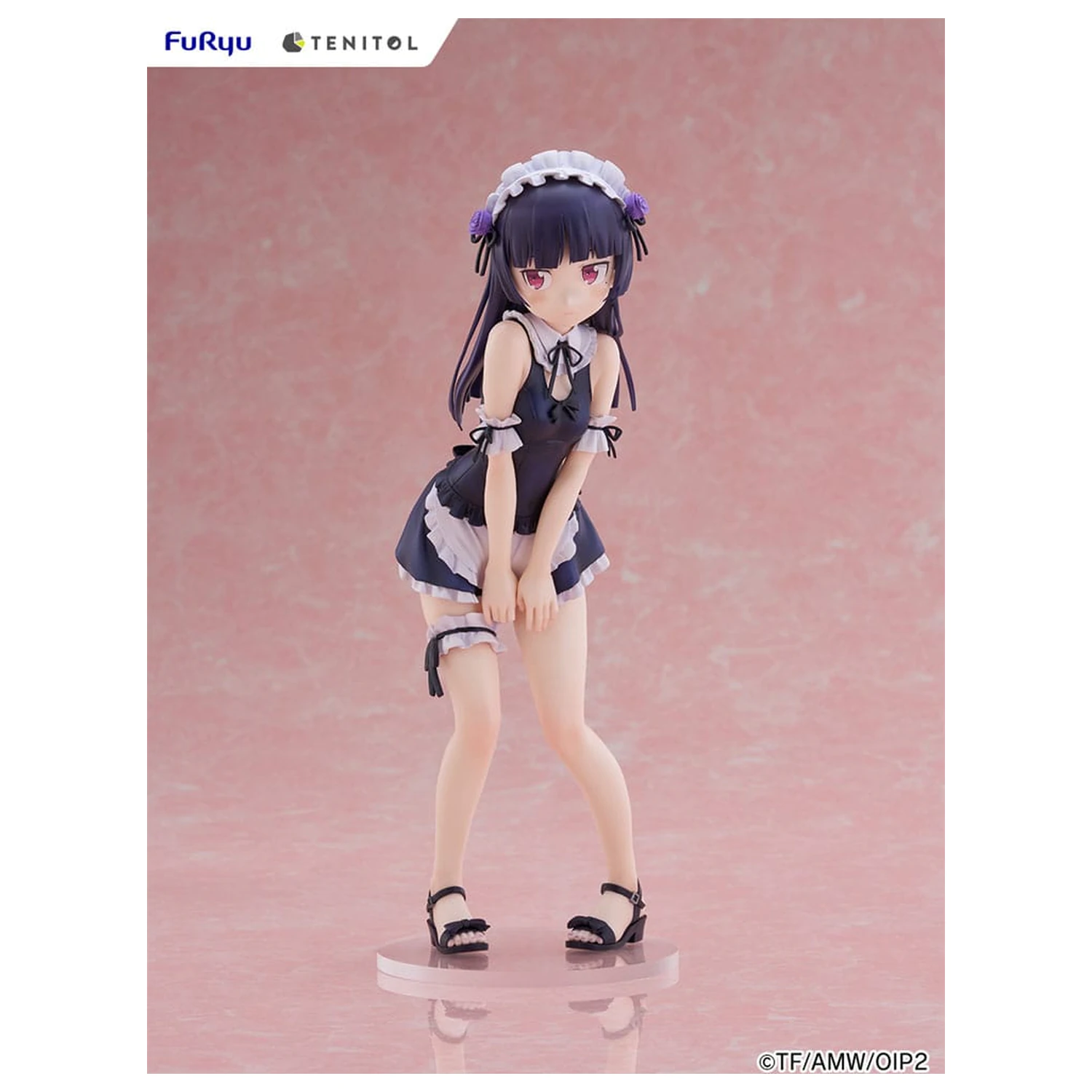 Ore no Imouto ga Konna ni Kawaii Wake ga Nai. Tenitol Tall PVC kip Kuroneko swimsuits maid Ver. 27 cm fotografija proizvoda