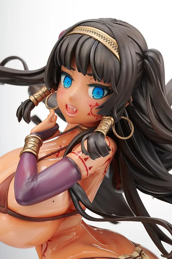 Original Character PVC Kip 1/5 Dai Kasshoku Jidai Shahana Naana Wet Glossy Skin Ver. 23 cm fotografija proizvoda