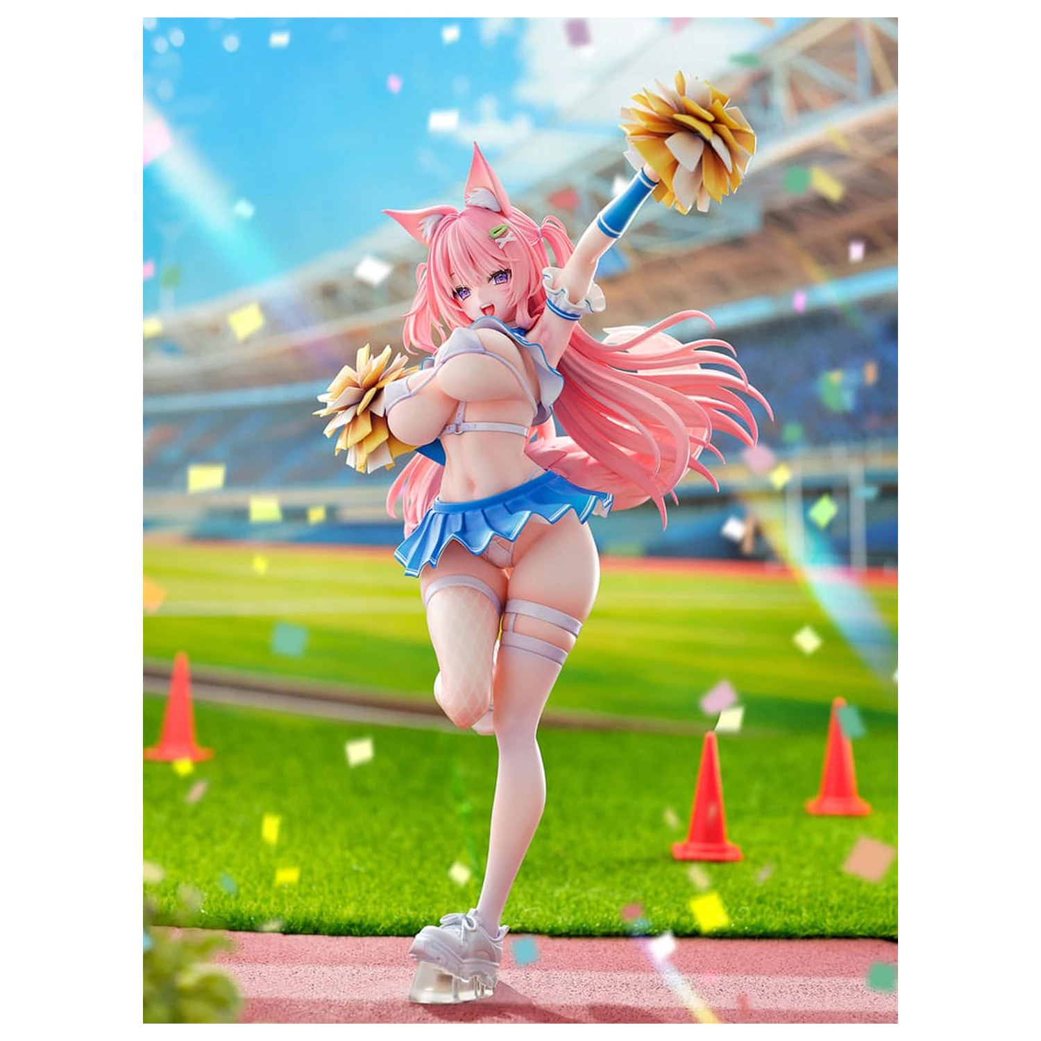 Original Character Statue 1/5 Kemomimi Cheer Girl illustration by Yatanuki Kei 35 cm fotografija proizvoda