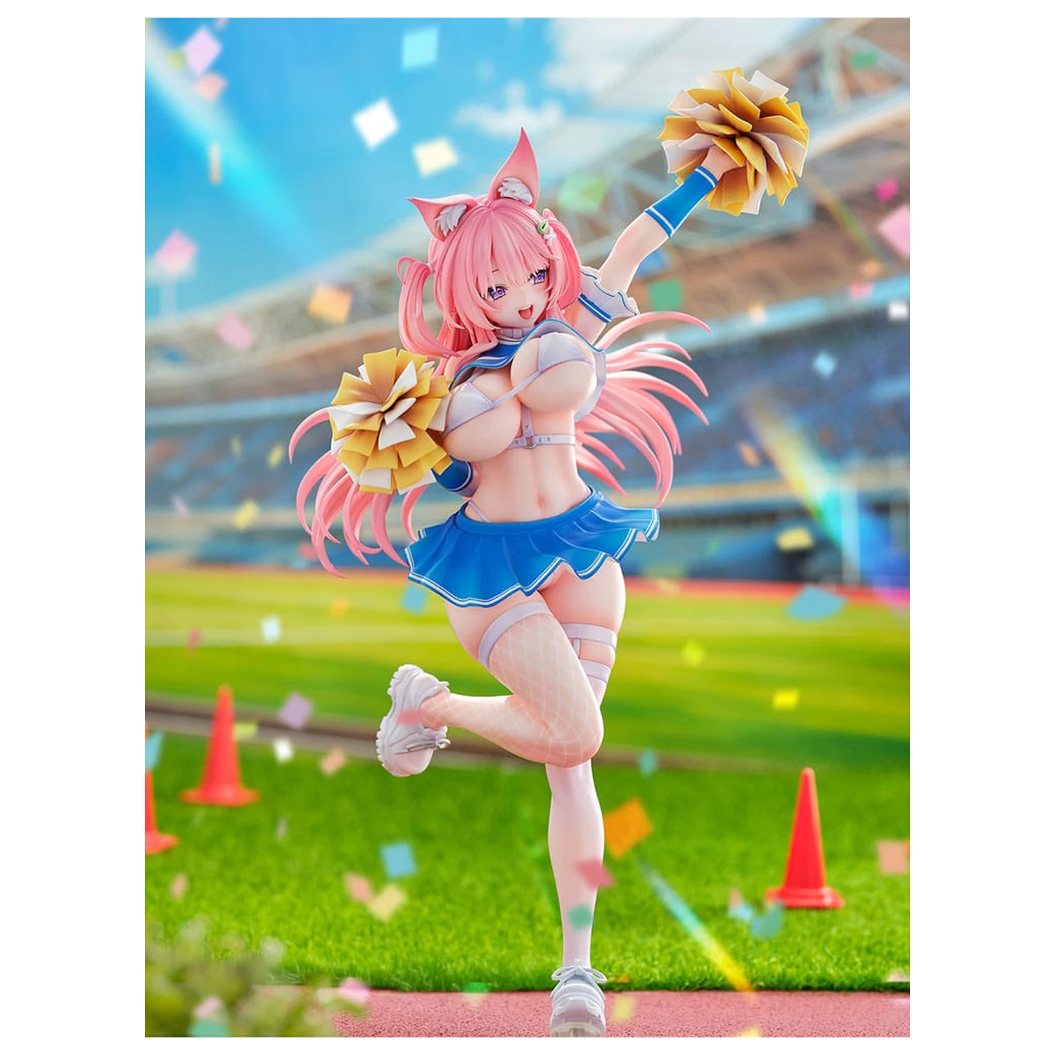 Original Character Statue 1/5 Kemomimi Cheer Girl illustration by Yatanuki Kei 35 cm fotografija proizvoda