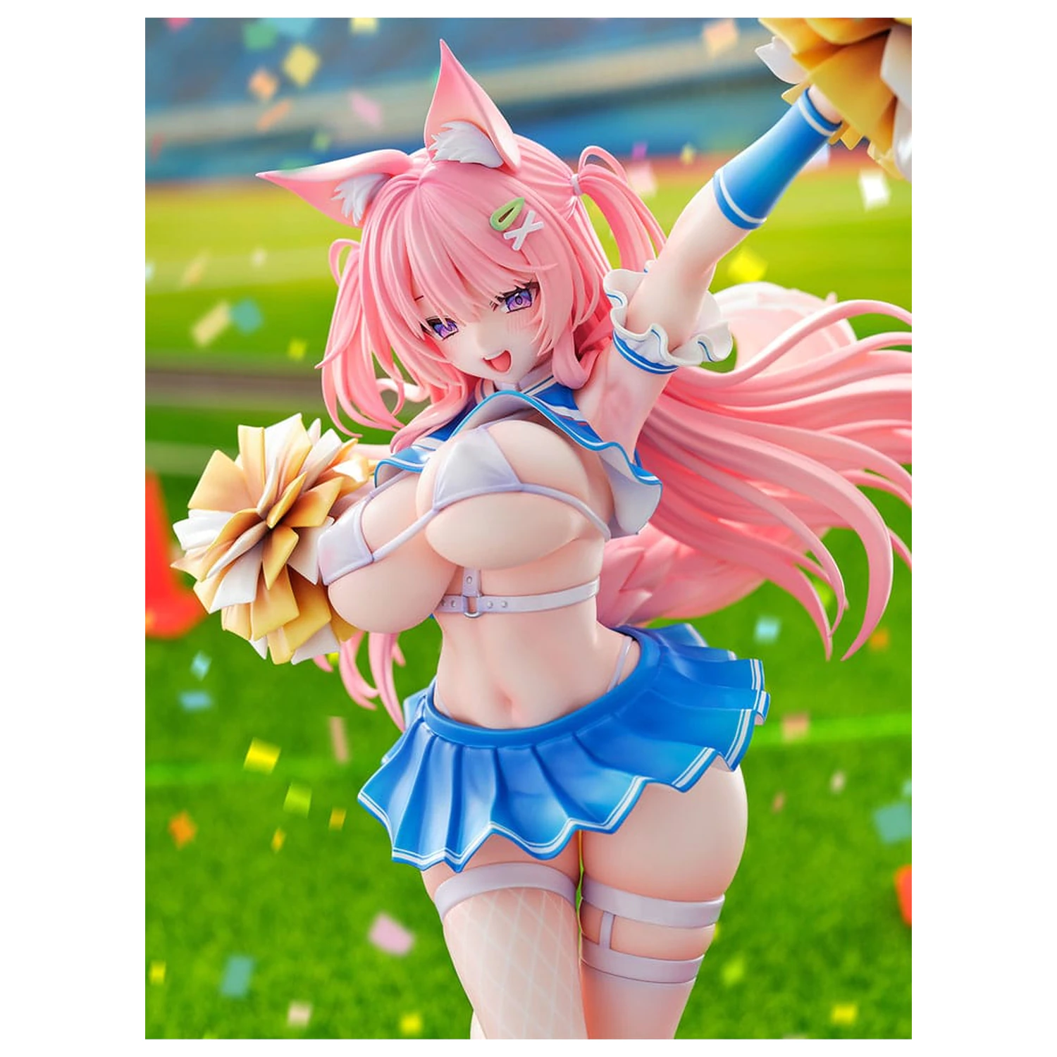 Original Character Statue 1/5 Kemomimi Cheer Girl illustration by Yatanuki Kei 35 cm fotografija proizvoda