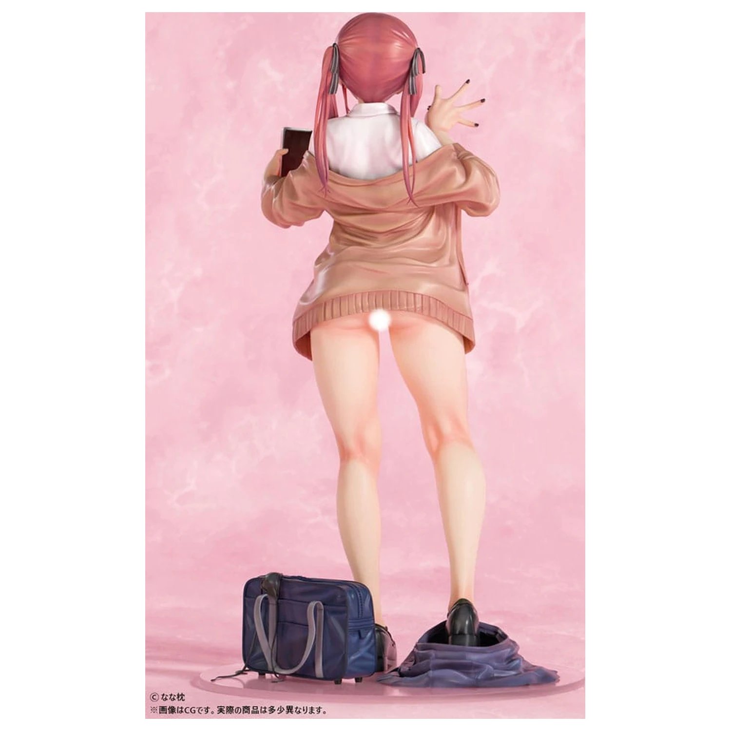 Original Character kipić 1/5 Red-Haired Gyaru-Chan Bare Face Ver. Illustration by Nanamakura 29 cm fotografija proizvoda