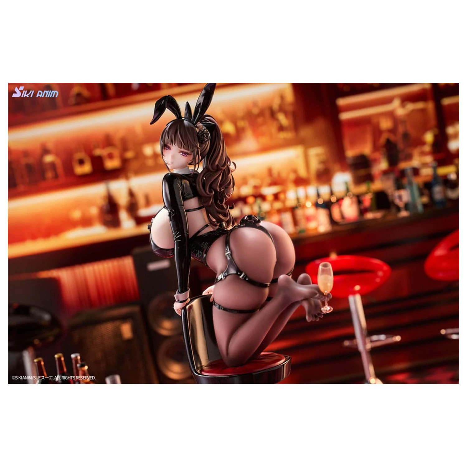 Original Character PVC Statua 1/6 Champagne and Bunny Girl Rose Black Stocking Ver. 31 cm fotografija proizvoda