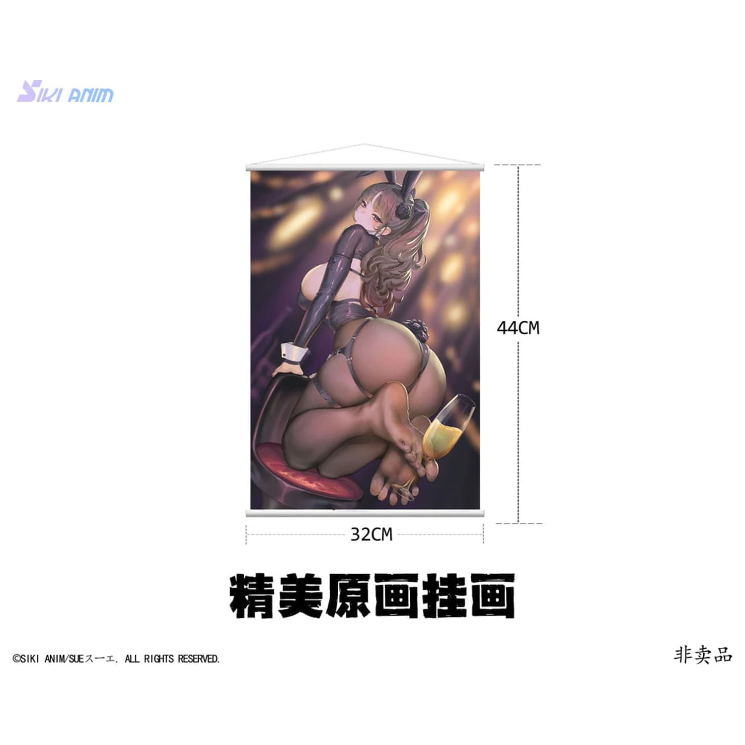 Original Character PVC Statua 1/6 Champagne and Bunny Girl Rose Black Stocking Ver. 31 cm fotografija proizvoda
