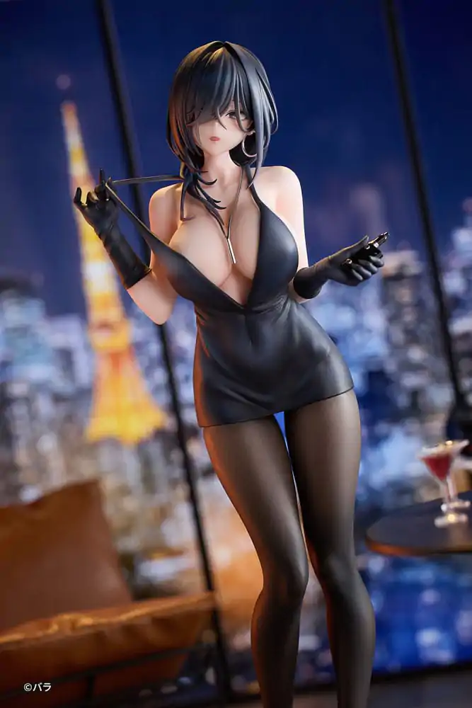 Original Character PVC Kip 1/6 Ishimi Yokoyama Black One-piece Dress Ver. illustration by Bara 28 cm fotografija proizvoda