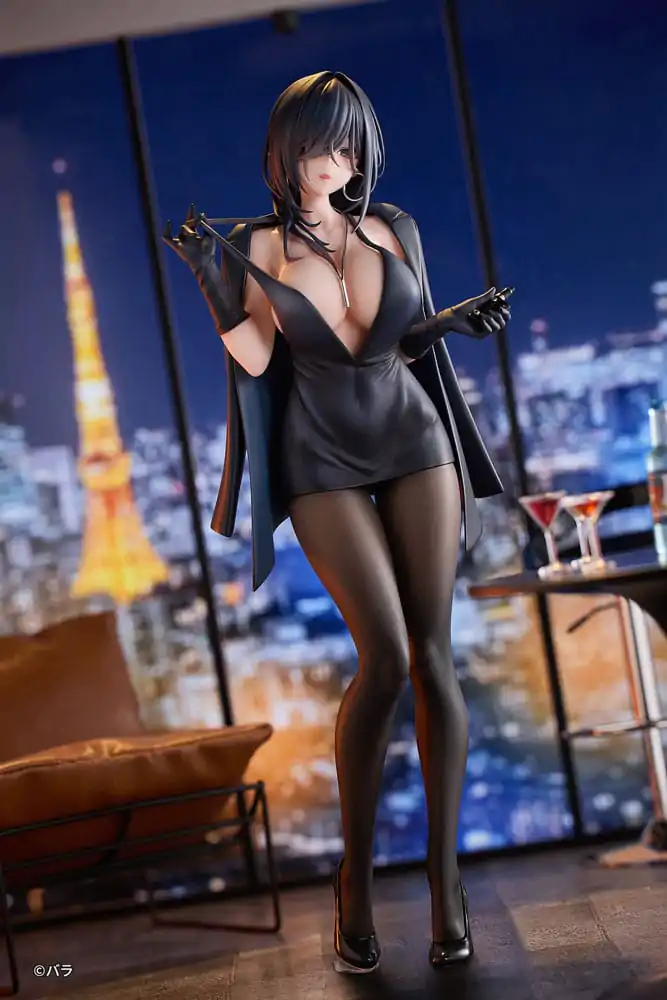 Original Character PVC Kip 1/6 Ishimi Yokoyama Black One-piece Dress Ver. illustration by Bara 28 cm fotografija proizvoda