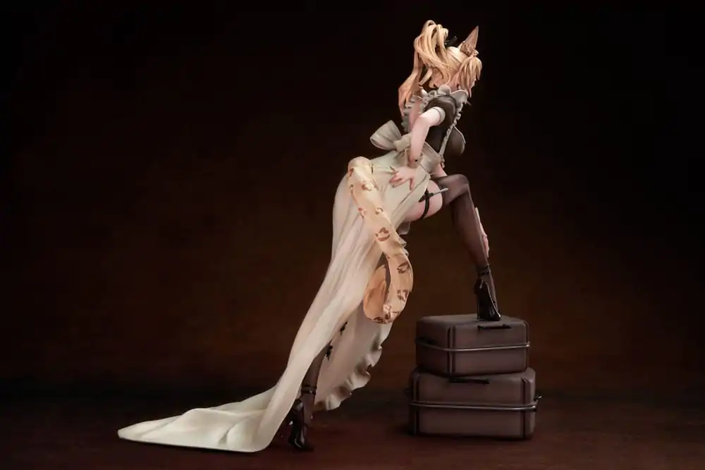 Original Character PVC Kip 1/7 Battle Maid Different Species Leopard Cat Maria Deluxe Edition 24 cm fotografija proizvoda