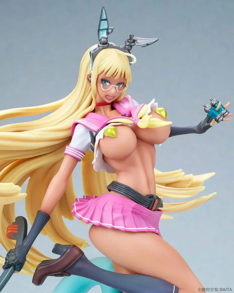 Original Character PVC Kip 1/7 Sei Kamihigano Illustrated by Raita Tanned Ver. 26 cm fotografija proizvoda