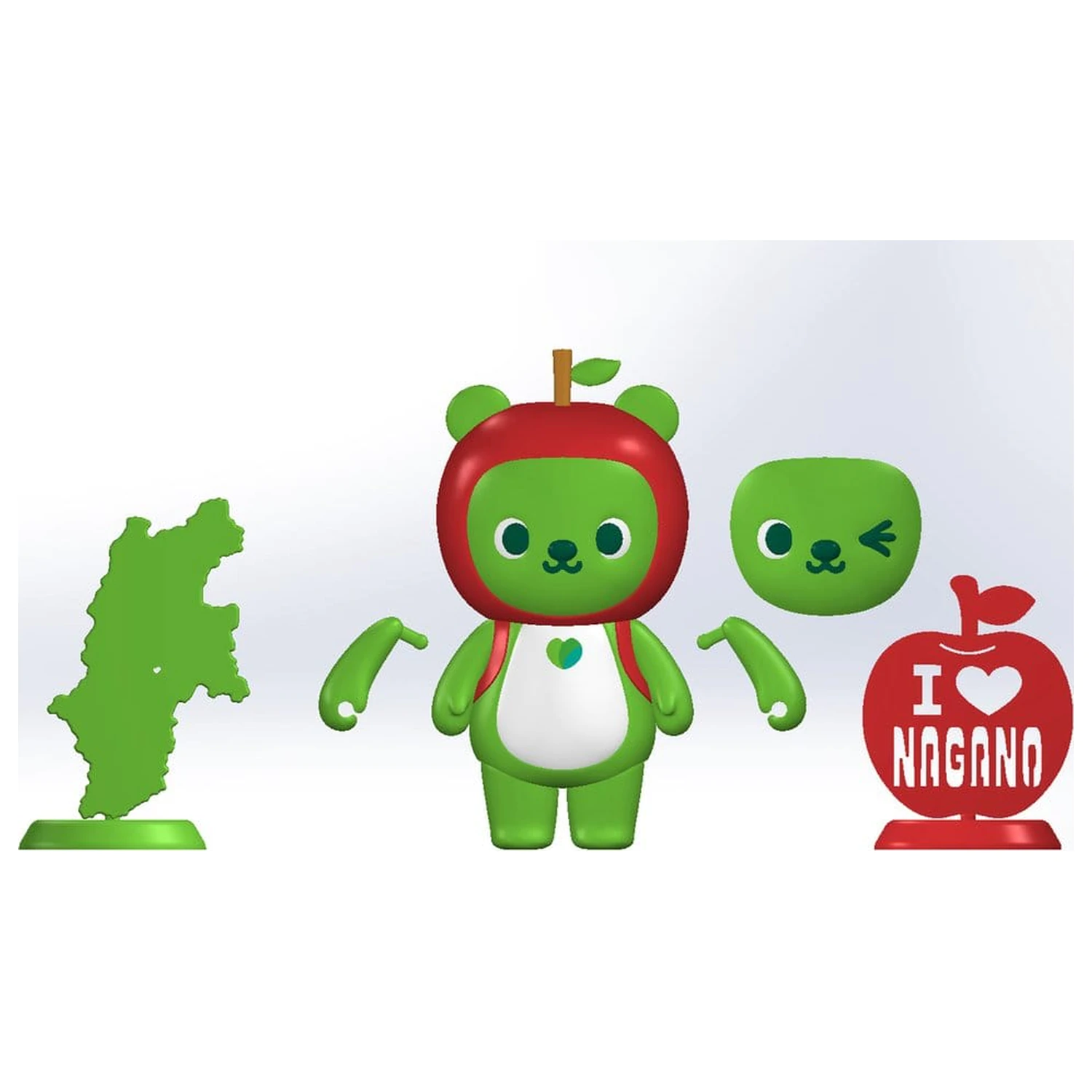 Original Character Set za plastični model Arukuma 10 cm fotografija proizvoda