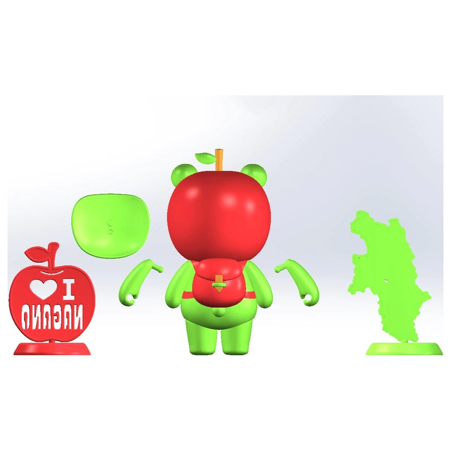 Original Character Set za plastični model Arukuma 10 cm fotografija proizvoda