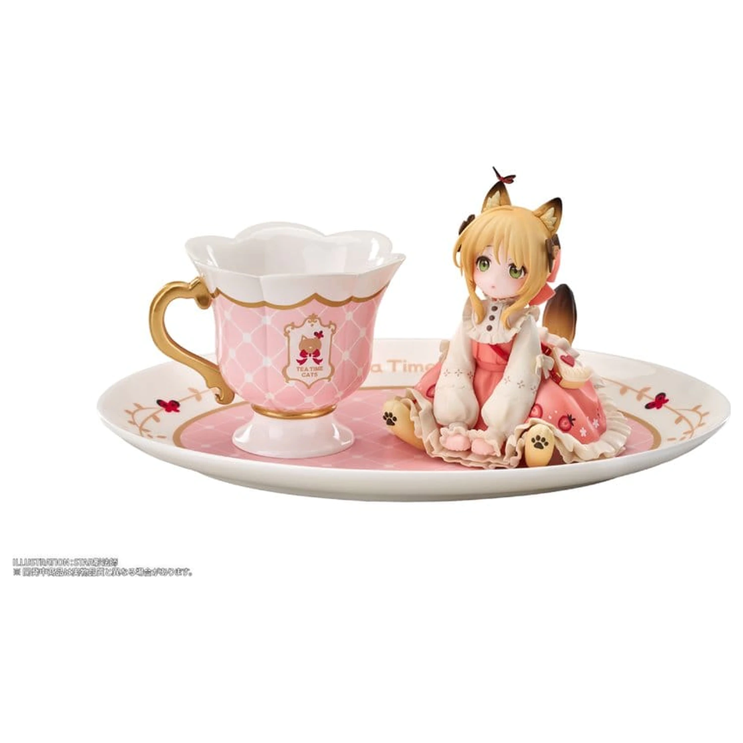 Original Character DLC Series PVC figura Tea Time Cats Orange Cat 10 cm fotografija proizvoda