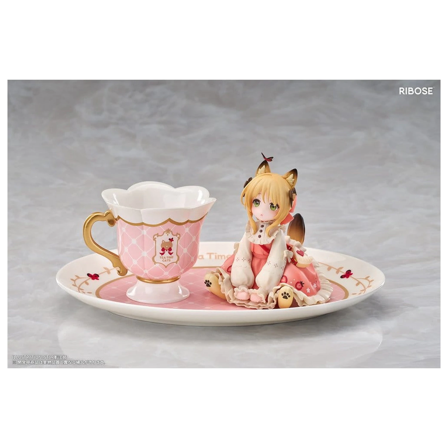 Original Character DLC Series PVC figura Tea Time Cats Orange Cat 10 cm fotografija proizvoda