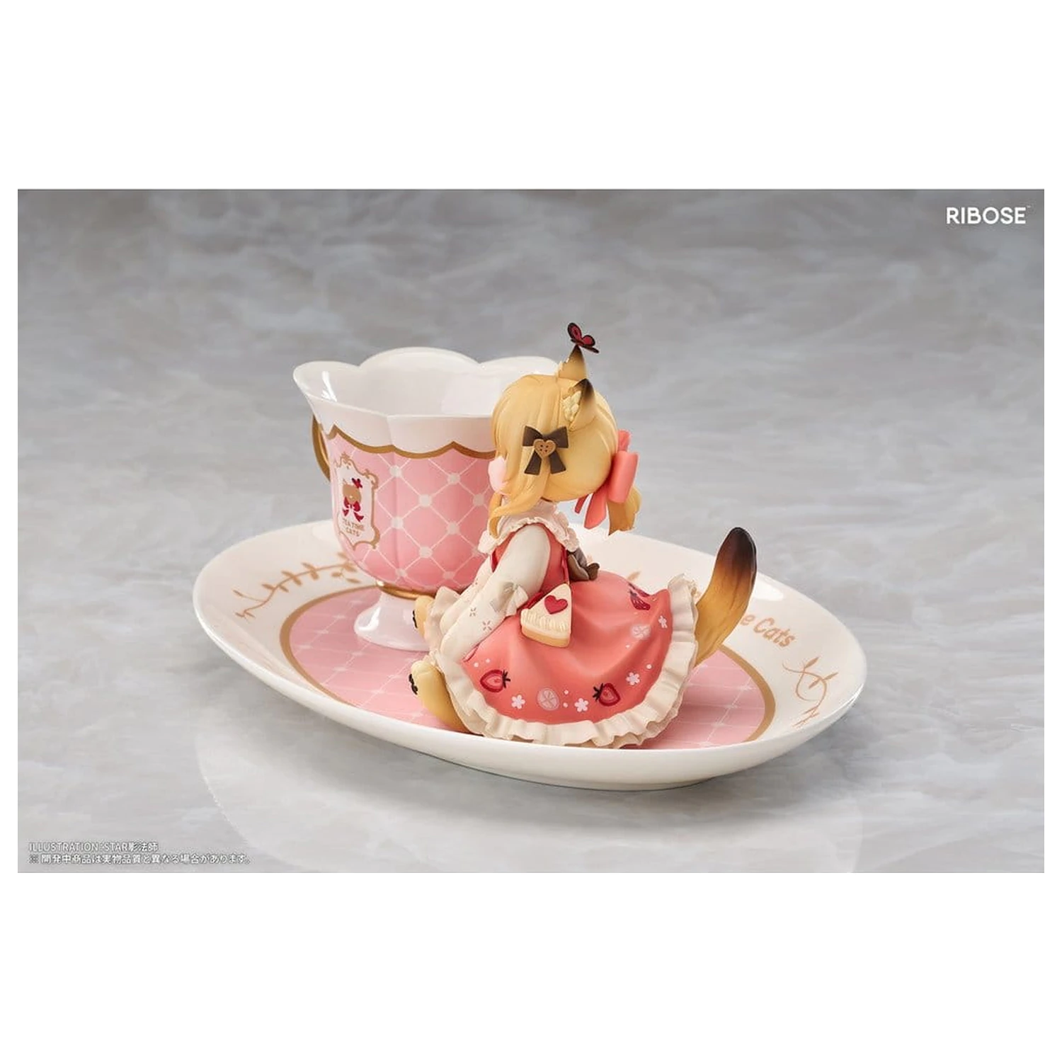 Original Character DLC Series PVC figura Tea Time Cats Orange Cat 10 cm fotografija proizvoda