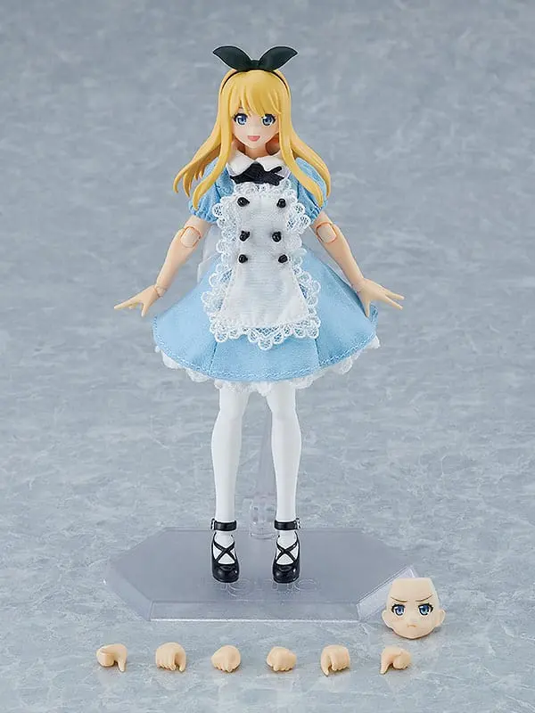 Original Character Figma akcijska figura žensko tijelo (Alice) s haljinom i pregačom Outfit 13 cm fotografija proizvoda