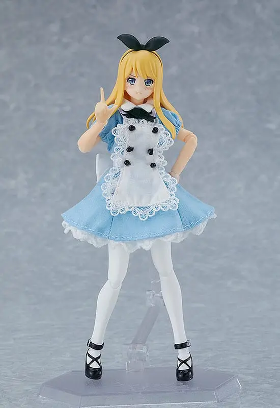 Original Character Figma akcijska figura žensko tijelo (Alice) s haljinom i pregačom Outfit 13 cm fotografija proizvoda