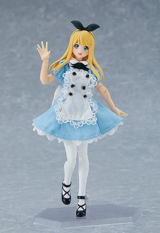 Original Character Figma akcijska figura žensko tijelo (Alice) s haljinom i pregačom Outfit 13 cm fotografija proizvoda