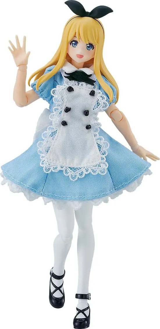 Original Character Figma akcijska figura žensko tijelo (Alice) s haljinom i pregačom Outfit 13 cm fotografija proizvoda