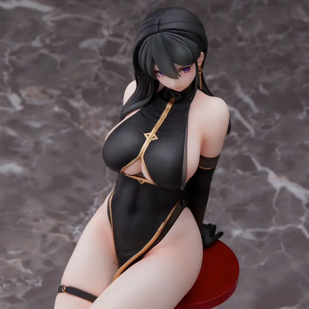 Original Character PVC Kip Hayabusa Illustration Black China Dress-chan 16 cm fotografija proizvoda