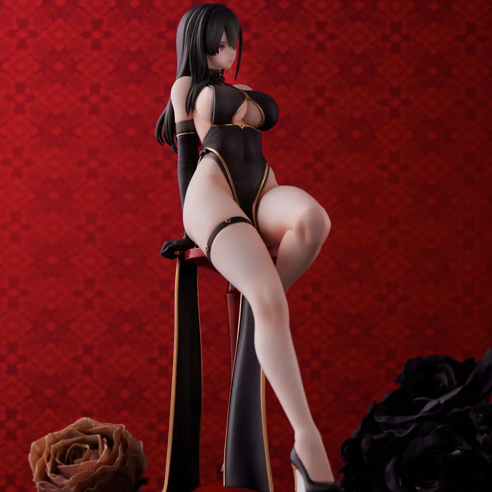 Original Character PVC Kip Hayabusa Illustration Black China Dress-chan 16 cm fotografija proizvoda