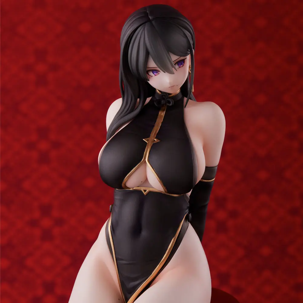 Original Character PVC Kip Hayabusa Illustration Black China Dress-chan 16 cm fotografija proizvoda