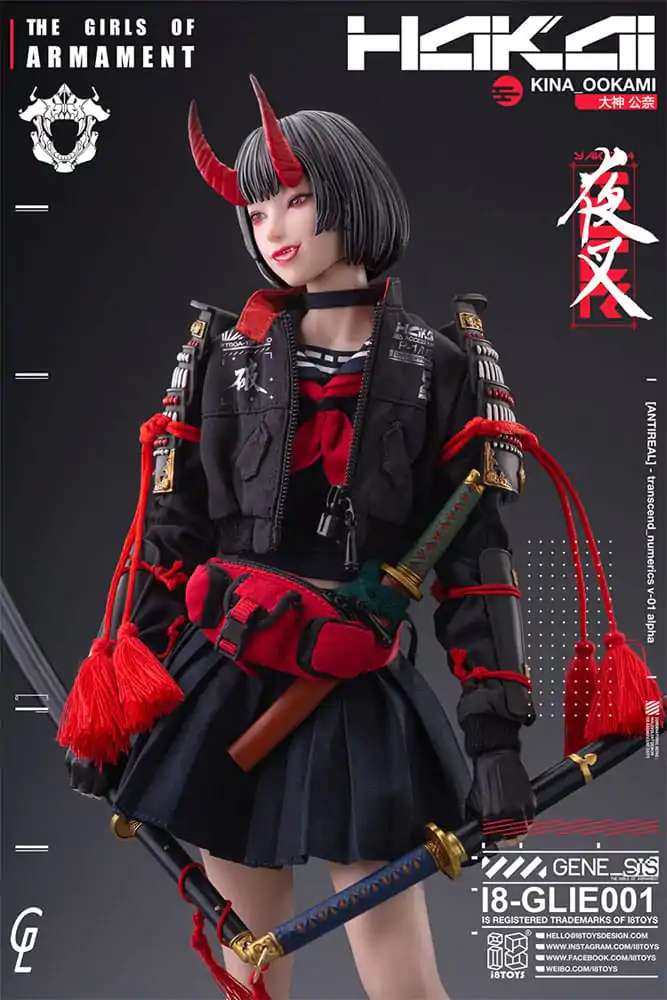 Original Character i8Toys x Gharliera akcijska figura 1/6 The Girls of Armament Kina Ookami 28 cm fotografija proizvoda