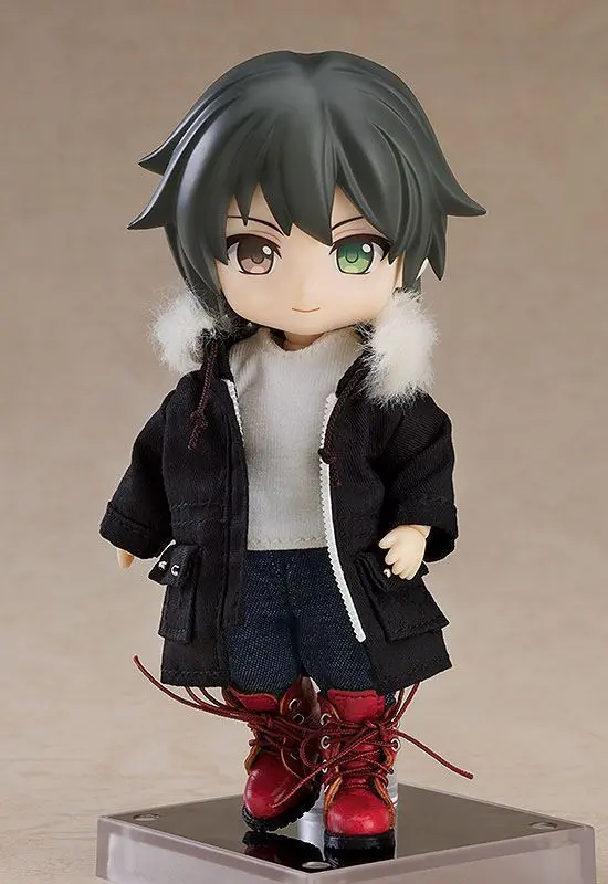 Original Character Parts for Nendoroid Doll Figures Set tople odjeće: Čizme & Mod kaput (Black) fotografija proizvoda
