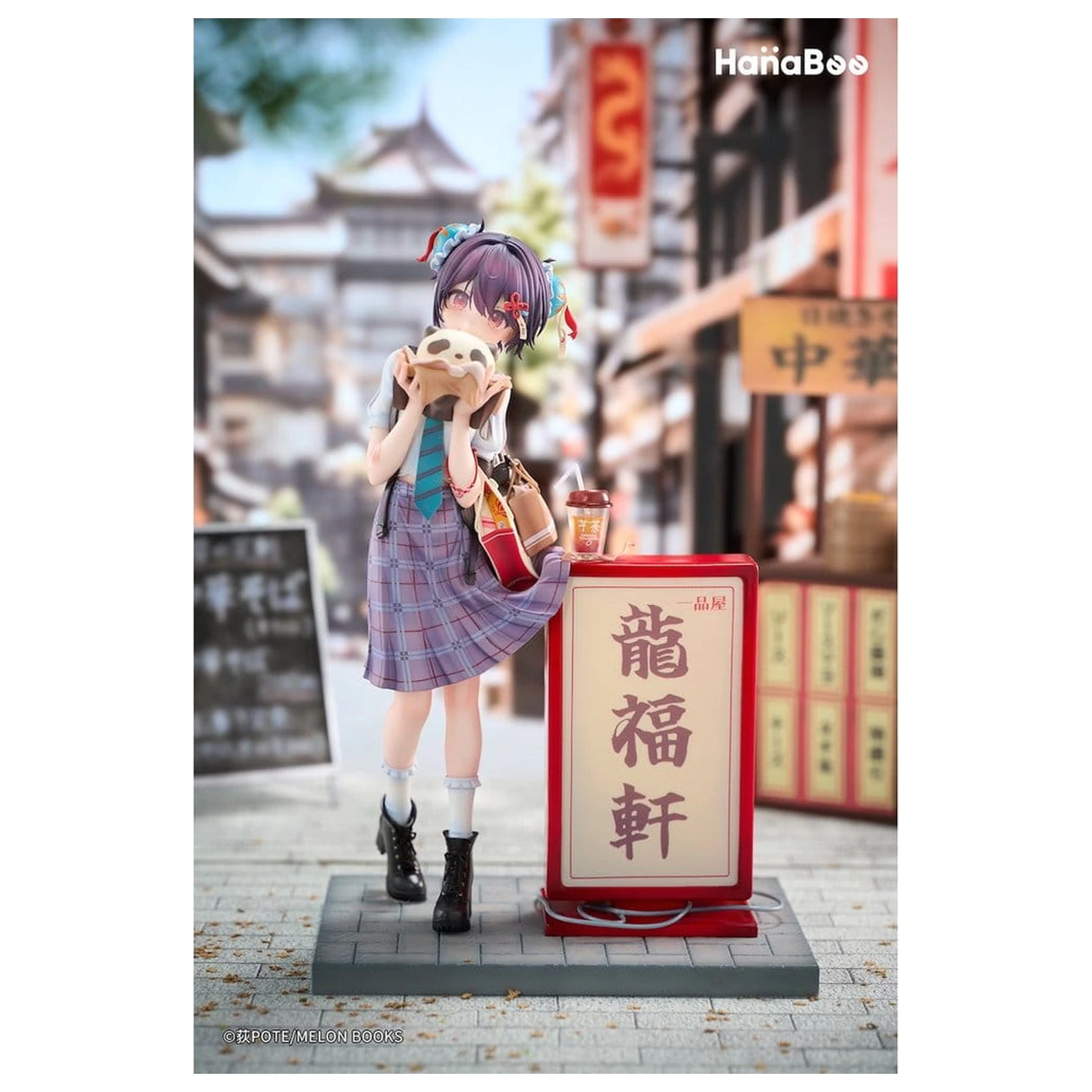 Original Character PVC Figura 1/6 Panda Nikuman-chan Deluxe Edition 26 cm fotografija proizvoda