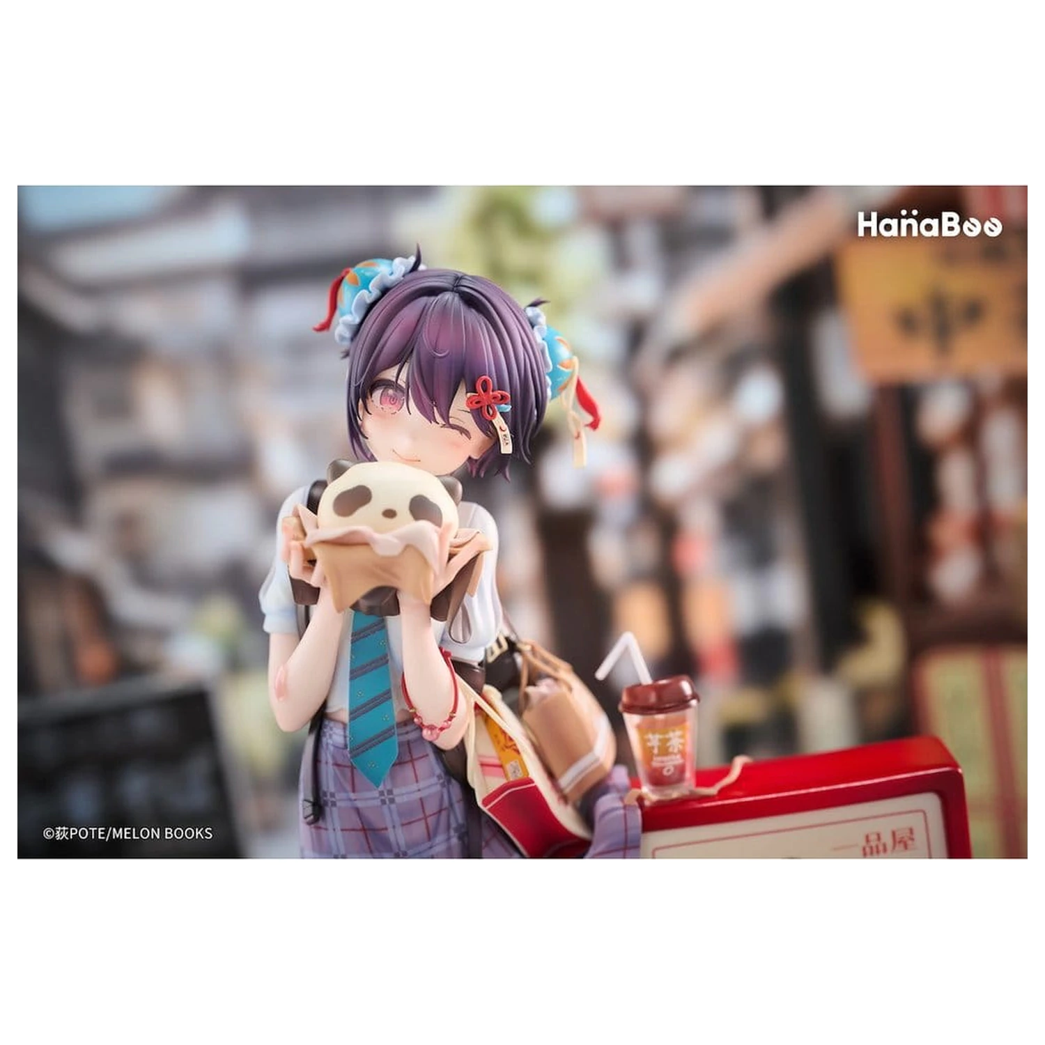 Original Character PVC figura 1/6 Panda Nikuman-chan Illustrated by Ogipote 26 cm fotografija proizvoda