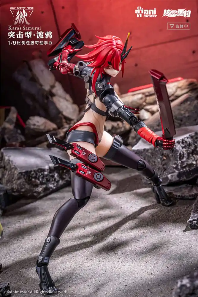 Original Character bešavna akcijska figura 1/9 Wolf-Mastiff Force Karas Samurai 20 cm fotografija proizvoda