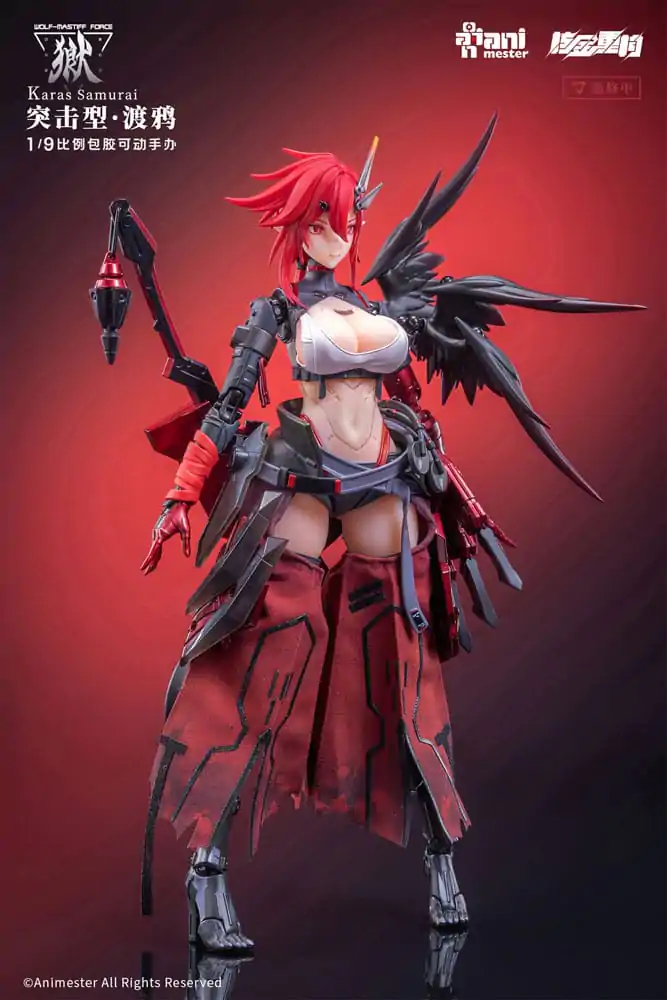 Original Character bešavna akcijska figura 1/9 Wolf-Mastiff Force Karas Samurai 20 cm fotografija proizvoda