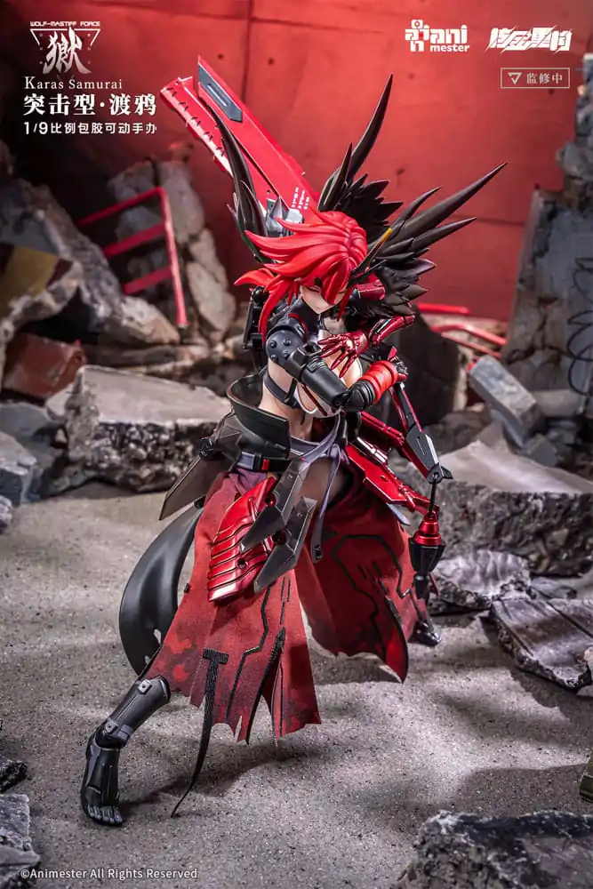 Original Character bešavna akcijska figura 1/9 Wolf-Mastiff Force Karas Samurai 20 cm fotografija proizvoda