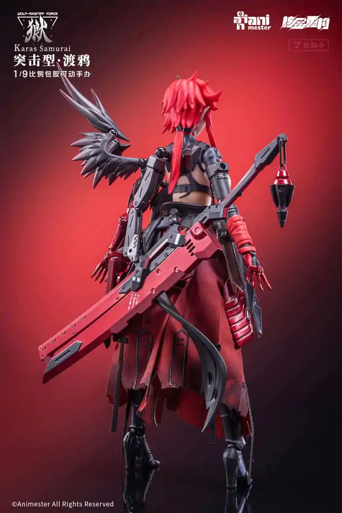 Original Character bešavna akcijska figura 1/9 Wolf-Mastiff Force Karas Samurai 20 cm fotografija proizvoda