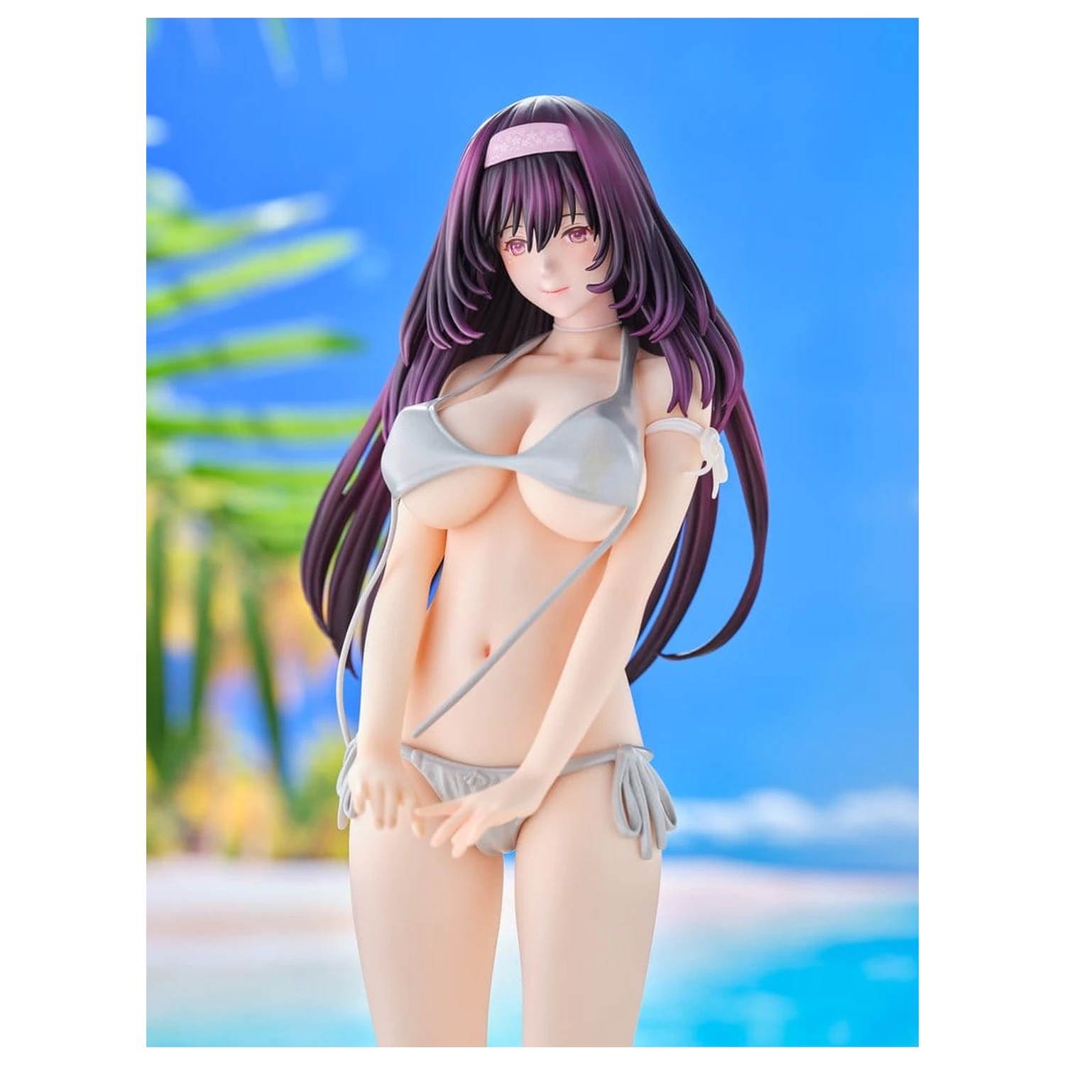 Original Model Statua 1/5 Tomoe Sakura Swimsuit Black Hair Ver. Ilustracija Toshi Tsutakaze 32 cm fotografija proizvoda