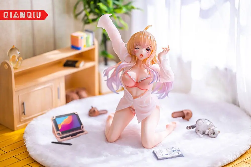 Otaku Girls Series PVC Kip 1/7 Rastezljiva Djevojka (Original Illustration by Ran) 12 cm fotografija proizvoda