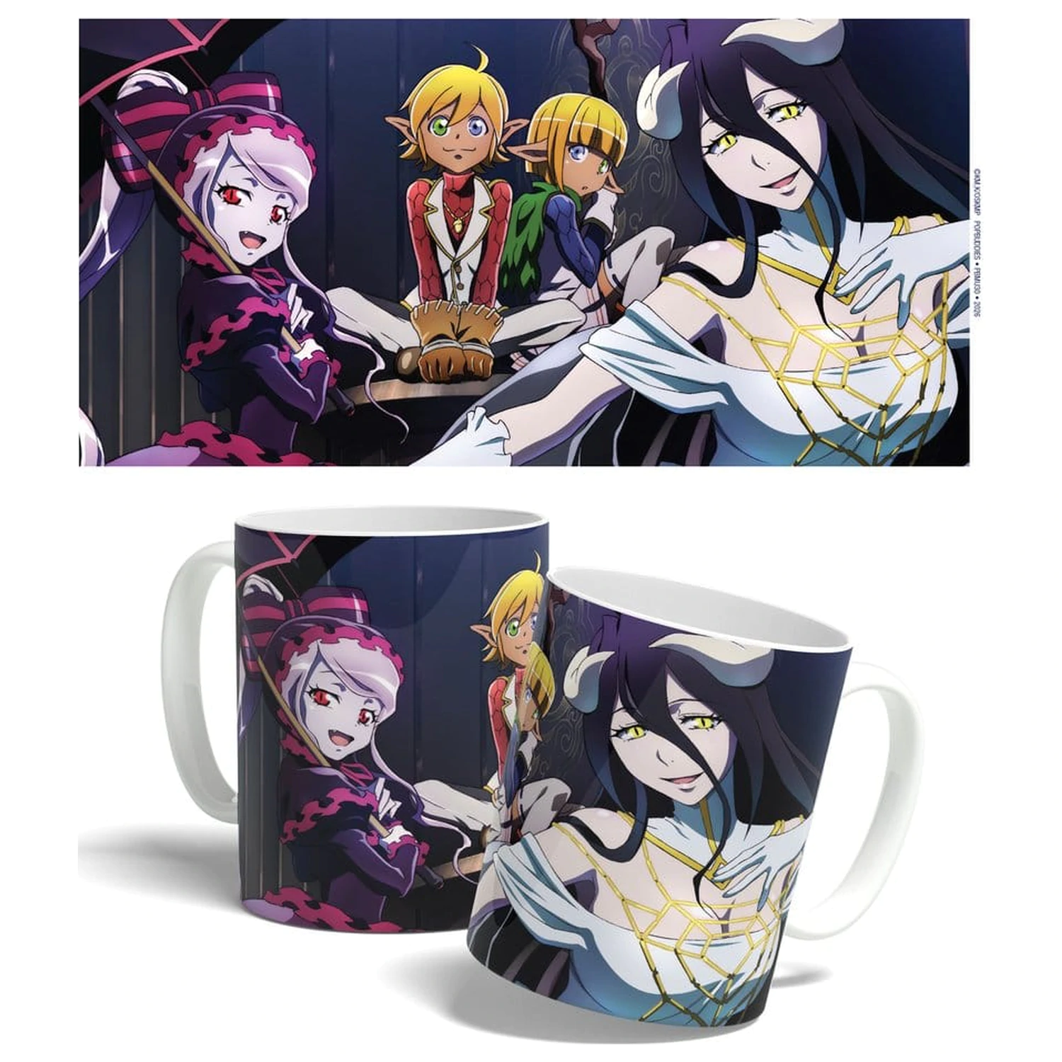 Overlord šalica Albedo, Aura, Mare i Shalltear 325 ml fotografija proizvoda