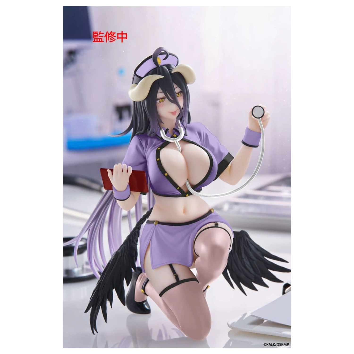 Overlord PVC figura za radni stol Slatka Albedo (verzija medicinske sestre) Obnovljena 13 cm fotografija proizvoda