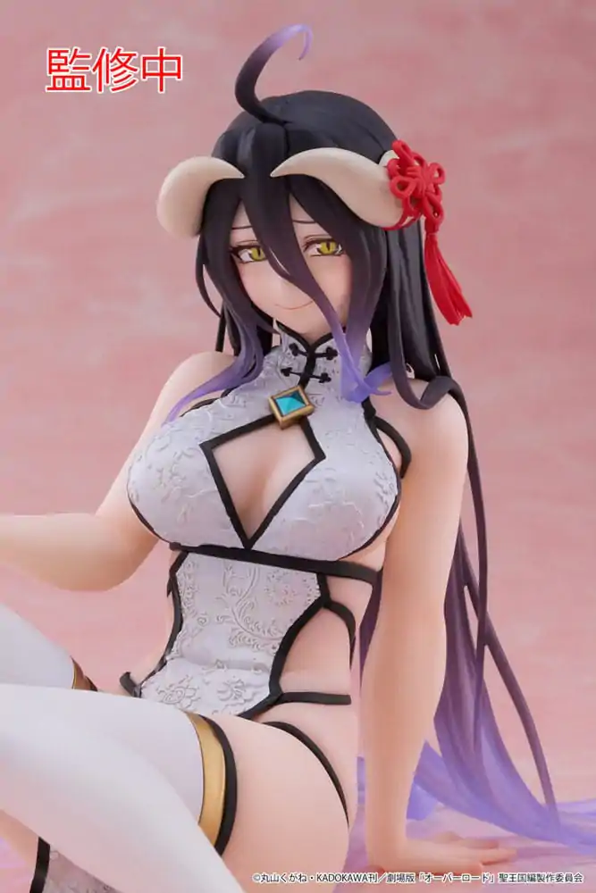 Overlord PVC kip Stolni slatka figura Albedo kineska haljina Ver. 13 cm fotografija proizvoda