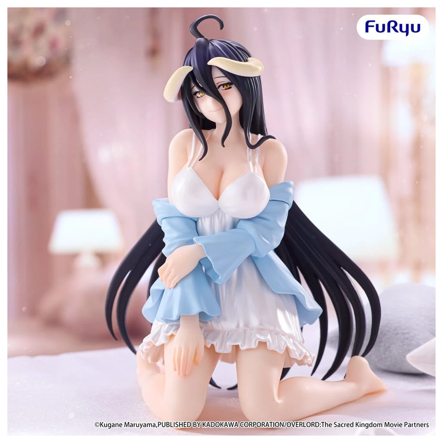 Overlord Noodle Stopper PVC Figura Albedo Loungewear Pearl White Ver. 12 cm fotografija proizvoda