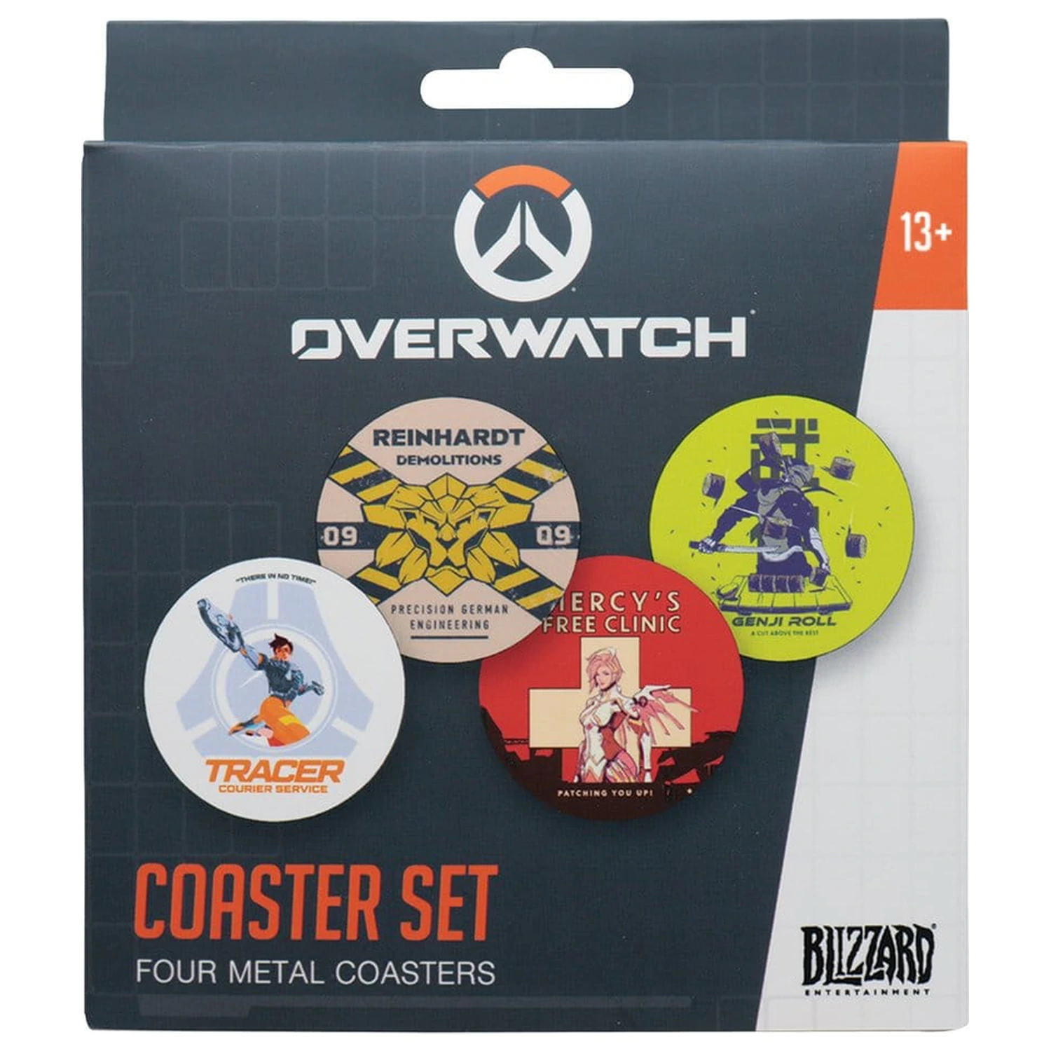 Overwatch podmetač set od 4 komada tiskani metal fotografija proizvoda