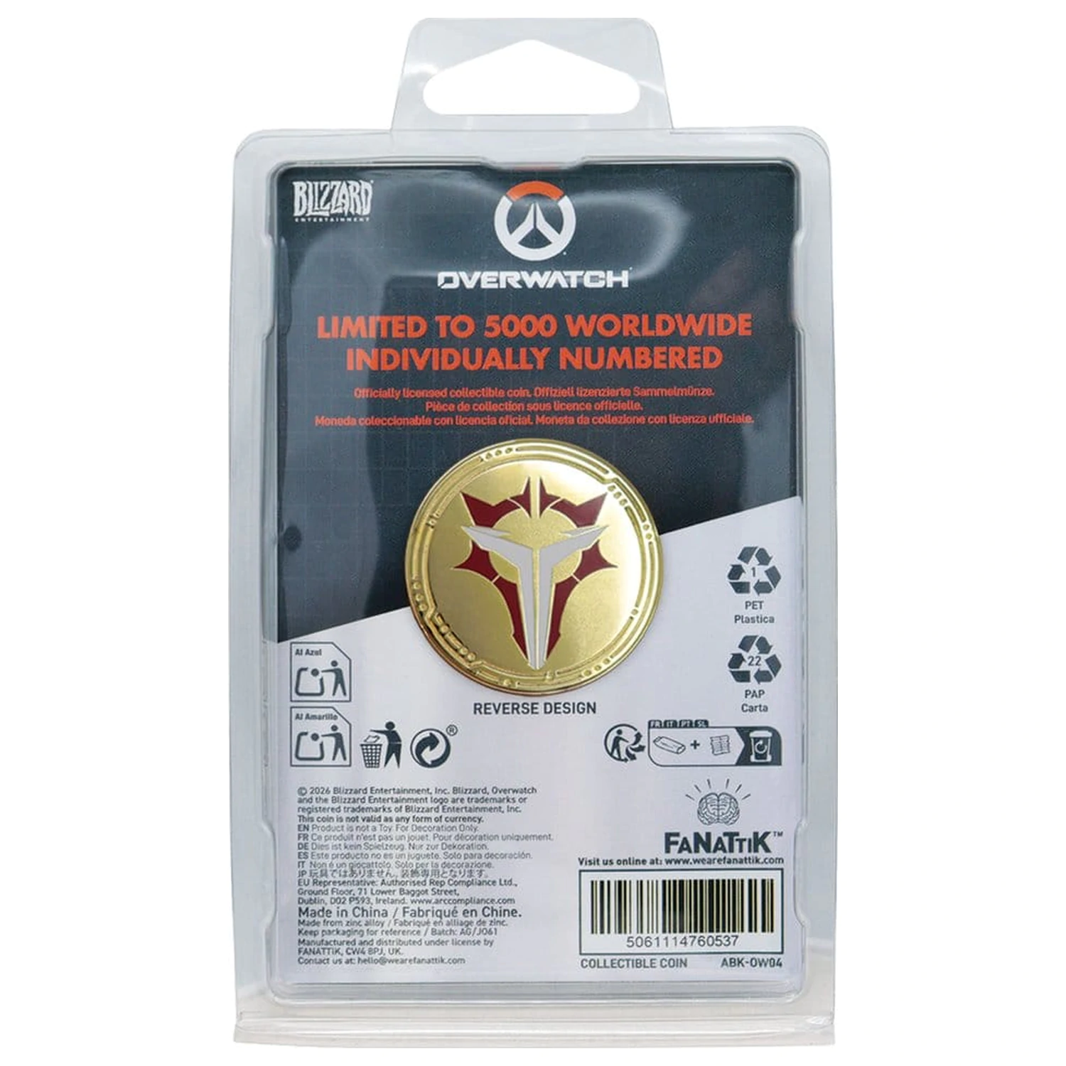 Overwatch Kolekcionarski novčić Factions Limited Edition fotografija proizvoda