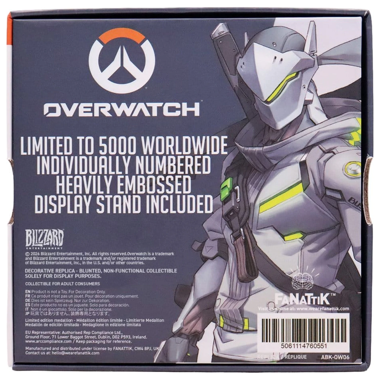 Replika Overwatch Genji's Shuriken Limited Edition 10 x 10 x 2 cm fotografija proizvoda