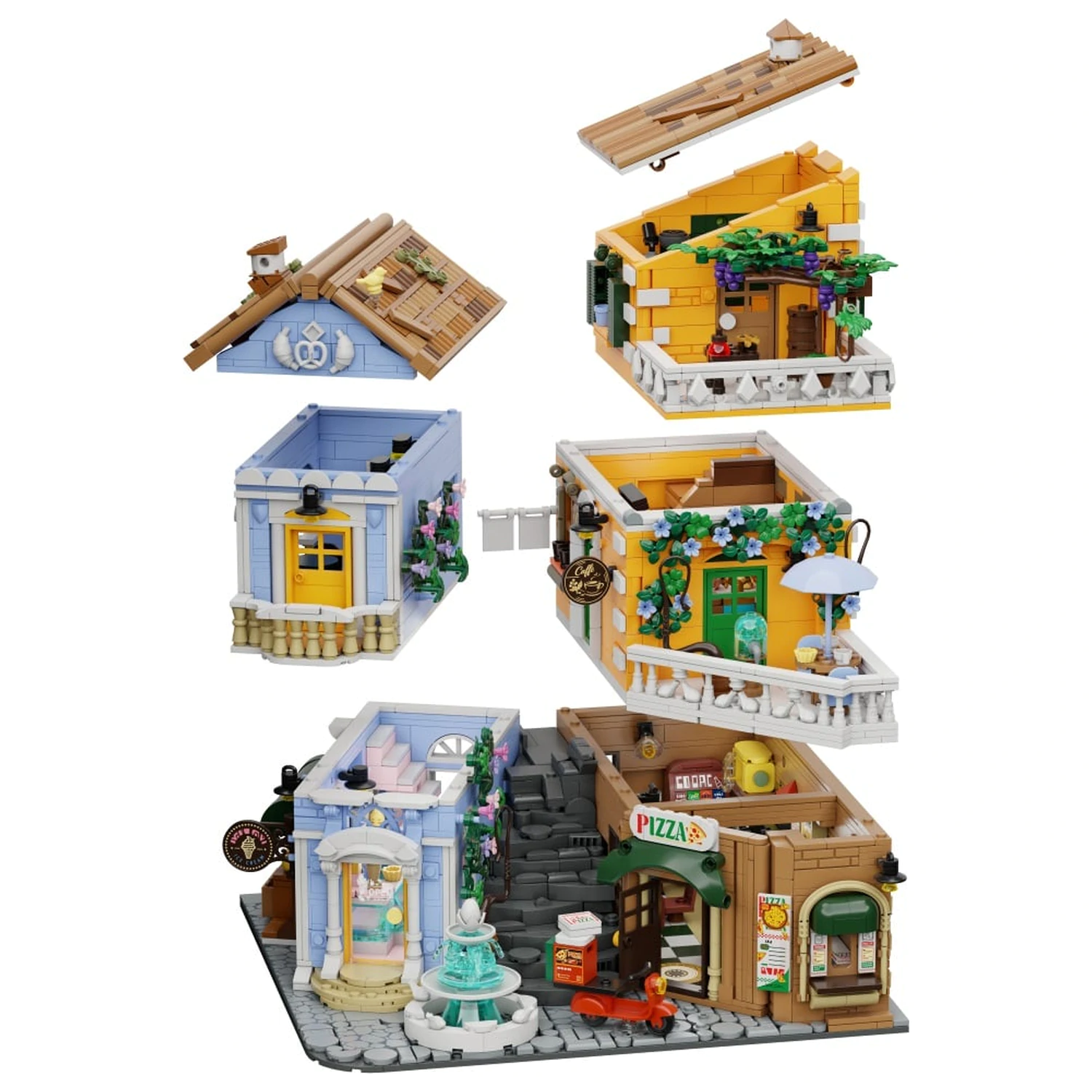 PANTASY Italian Street Corner Building Block 2892 komada fotografija proizvoda