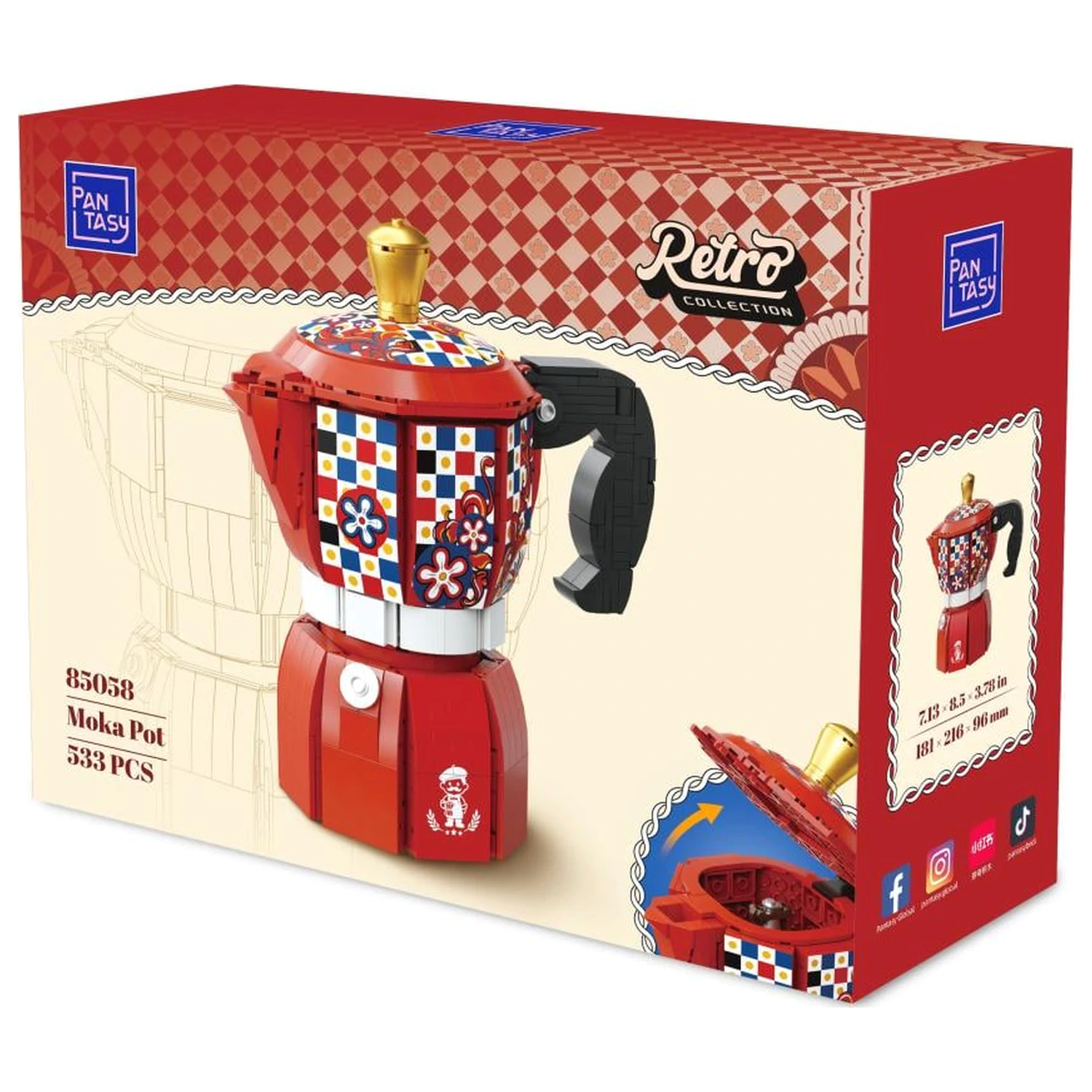 Pantasy Moka Pot Kocke za slaganje 533 komada fotografija proizvoda