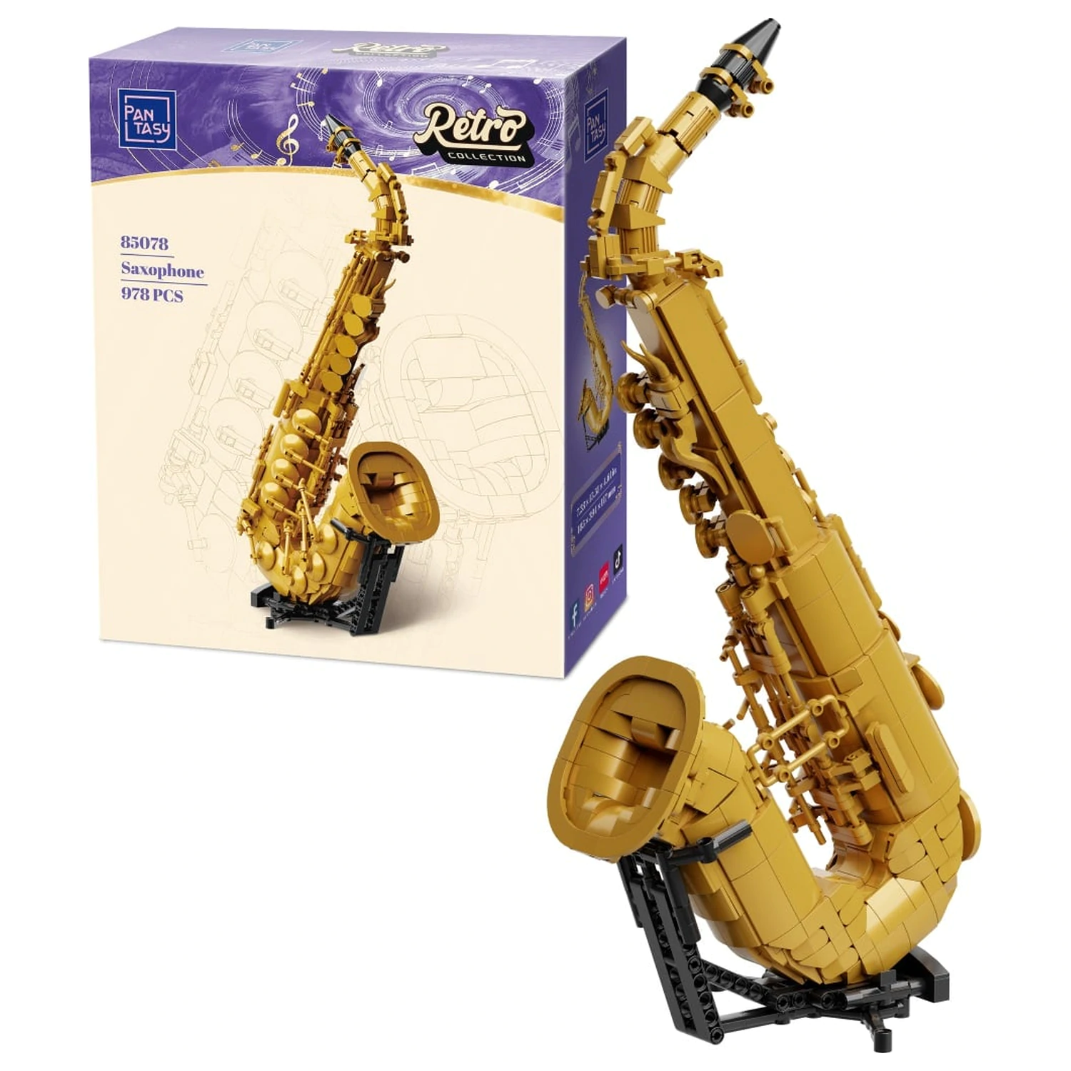 PANTASY Saxophone komplet kockica za slaganje 978 komada fotografija proizvoda